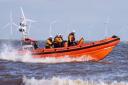 Hunstanton RNLI lifeboat was launched to help kite surfers in difficulty. Picture: RNLI