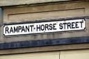 Sign on Rampant Horse Street - but what does it mean?