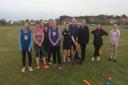 One of the first training sessions for the new women's team at Sheringham in May