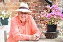 Retired BBC cricket commentator Henry Blofeld at home in Norfolk