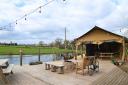 The café overlooking the lake at Old Buckenham Country Park.