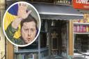 Desmond Baldry, owner of the Adams Family Shoppe in Lowestoft, is holding a charity auction of his portrait of Ukrainian president Volodymyr Zelenskyy to raise money for Ukrainian refugees