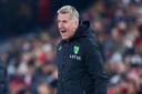 Dean Smith gets his point across in Norwich City's 2-1 FA Cup defeat to Liverpool