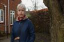 Ursula Harte of Longbow Close in Norwich is worried about a tree falling on her flat
