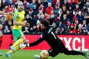 Teemu Pukki spurned a big early chance in Norwich City's 3-1 Premier League defeat at Liverpool