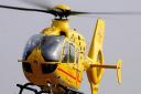 The air ambulance was called to Beccles after a woman suffered from a fall.
