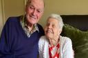 Kenneth and Ivy Booth celebrating their 70th wedding anniversary. Picture: DENISE BRADLEY