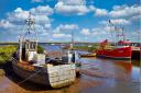 The picturesque harbour at Brancaster Staithe