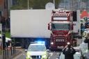 Last October 39 people were found dead in this container lorry in Grays, Essex. Picture: PA