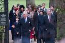 Members of the Royal Family walking to church on Christmas Day  Picture:  Paul John Bayfield