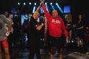 Przemyslaw Mysiala celebrates winning the light-heavyweight title at Contenders 26. Picture: BRETT KING