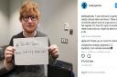 Ed Sheeran supports Bury St Edmunds girl Jasmi Lindberg Cooke in stem cell donor campaign. Picture: PA WIRE