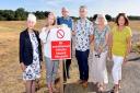 Beccles Fenland Charity Trust are set to issue fines to people who park on the common.Renee Kathuria, Caroline Topping, Graham Catchpole, Richard Stubbings, Maureen Haynes and Jula Janey on Beccles Common.Picture: Nick Butcher
