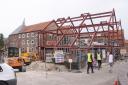 The building work of Wells Maltings with the extension being built. Picture: DENISE BRADLEY