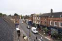 Watton town centre viewed from the top of the clock tower. Picture: Ian Burt