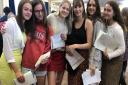 Pupils at Aylsham High School recieving their GCSE results. Picture: Archant