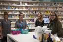 Tracey Johnston, Michelle Stoneman, and Stacie Wright behind the counter at East Point Pharmacy, Kirkley Mill Campus. PHOTO: Jessica Daniels