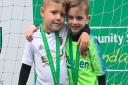 Wroxham Under-6 players and Norwich City fans Freddie Colk, left, and Maxwell Sweatman Picture: Danny Sweatman