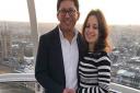 Gabriel and Susanna got enagaged on the London Eye on February 20. Picture: Stewart Hull