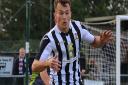 Toby Hilliard scored a hat-trick in Dereham's win over Wroxham. Picture: Alan Palmer Photography