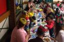 The NR5 hub based at Cage Road Community Centre hosted a free Christmas dinner for 100 adults and children. Picture: The NR5 Hub