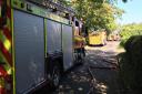 Crews from Norfolk Fire and Rescue Service were called to a bungalow fire in Brooke. Picture: MARC BETTS