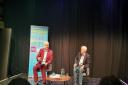 Shadow chancellor John McDonnell (left) during an interview with  Iain Dale at the Edinburgh Fringe Festival on Tuesday