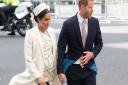 Prince Harry and the Duchess of Sussex, whose first child could arrive this weekend Picture: PA