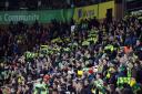 The home fans show the yellow and green before the Sky Bet Championship match at Carrow Road, Norwich. Picture: Paul Chesterton/Focus Images Ltd
