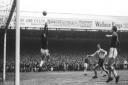 Gordon Banks makes a save at Carrow Road in March 1963, as Leicester City beat Norwich 2-0 in the FA Cup fifth round, in front of a crowd of 43,984 - which remains the stadium's record attendance Picture: Archant library