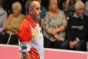 Simon Skelton in action at the World Indoor Bowls Championships Picture: Jamie Honeywood
