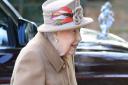 Queen Elizabeth II attends a service at St Peter's church in Wolferton, near the Sandringham Estate. Picture : Gareth Fuller/PA Wire