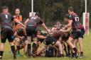Norwich secure a ruck during last week's win over South Woodham Ferrers at Beeston Hyrne Picture: ANDY MICKLETHWAITE