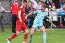 Wisbech Town lost Jon Fairweather to injury Picture: Ian Carter