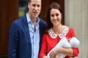 The Duke and Duchess of Cambridge and their newborn son outside the Lindo Wing at St Mary's Hospital. Picture: Dominic Lipinski/PA Wire