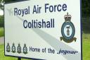 The RAF Coltishall sign.