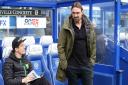 Game time approaches for City head coach Daniel Farke and sub Timm Klose before the game at QPR. Picture: Paul Chesterton/Focus Images Ltd
