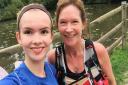 Sophie Goodwin and mum, Carol, love running together. Picture: Sophie Goodwin