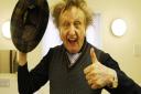 Sir Ken Dodd in his dressing room before a Norfolk show. Picture: MAURICE GRAY