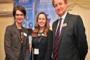 The Aviation Skills Partnership (ASP), the organisation behind Norwich's International Aviation Academy, has launched its vision for the future of training in the industry. Pictured (L-R) are Norwich North MP Chloe Smith, ASP ambassador Anna McGrady and A