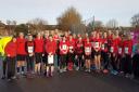 Members of the Bungay Black Dog Running Club were out in force for the Wymondham 10k on New Year's Day. Picture: Ken Hurst