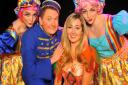 Cinderella: Andy Eastwood (Buttons), with Helen Farrell as Cinderella, plus Ugly Sisters Elise and Seren Whyte, part of the cast of Hunstanton Princess Theatre's 2017 panto. Picture: Princess Theatre