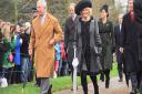 The Prince of Wales and The Duchess of Cambridge walking to Christmas Day morning service at Sandringham. Picture: Ian Burt