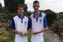 Matty Sparrow and Aaron Stimson made it to the final of the under 25s pairs competition in Skegness. Picture: Linda Blake