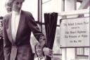 Diana, the Princess of Wales, unveils a plaque to open the Splash in May 1988. Picture: Archant Library