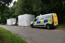 The murder scene in woodland near East Harling Byline: Sonya Duncan Copyright: Archant 2017a