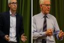 Conservative candidate James Wild and North Norfolk MP Norman Lamb. Picture: Ally McGilvray