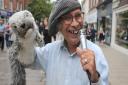 Puppet man David Perry in Norwich city centre. Picture: Paul Hewitt