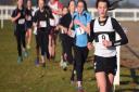 Action from the Junior Girls race in the Norfolk Schools Cross Country Championship at the Norfolk Showground. Picture: DENISE BRADLEY