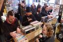 Vinyl enthusiasts shopping at Soundclash on St Benedicts Street, Norwich. Photo : Steve Adams